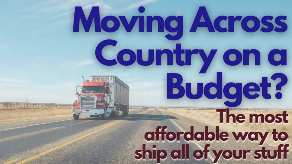 how to move across country on a budget