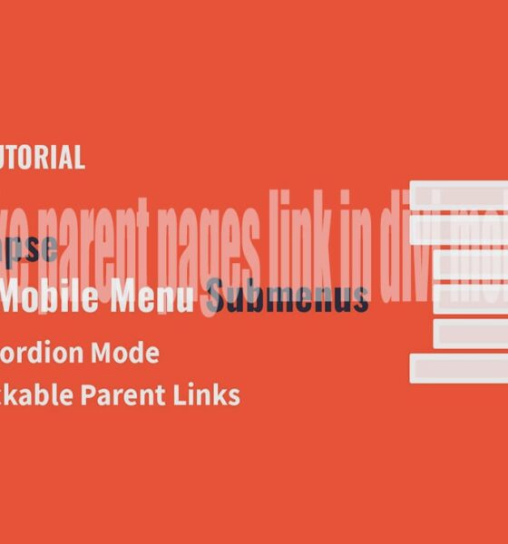 How to Make Parent Pages Link in Divi Mobile Menus