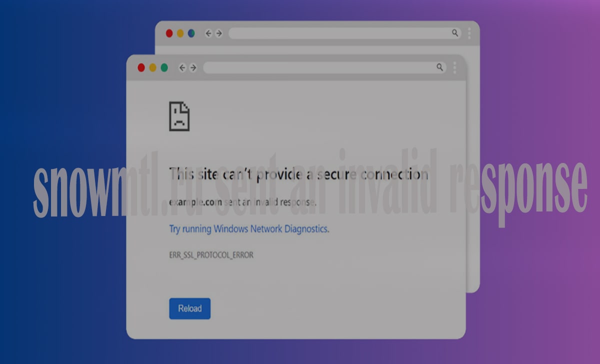 How to Fix "snowmtl.ru sent an invalid response" Error