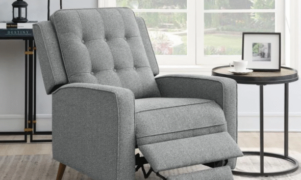 Microfiber recliner by cambridge home chocolate push back recliner