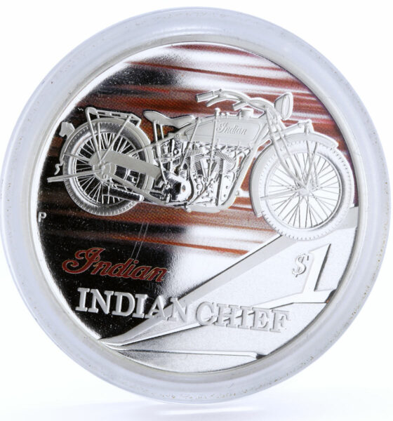 Tuvalu Silver 1oz Coin Indian Motorcycle : A Collector's Dream